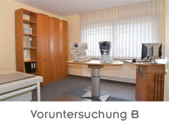 Praxisebene 1: Voruntersuchung B Augenärzte Detmold - Dr. Hartje - Dr. Gunnemann - Praxisebene 1 - Voruntersuchung B