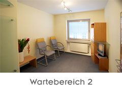 Praxisebene 1: Wartebereich Augenärzte Detmold - Dr. Hartje - Dr. Gunnemann - Praxisebene 1 - Wartebereich