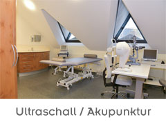 Augenärzte Detmold - Dr. Hartje - Dr. Gunnemann - Praxisebene 2 - Lidrandtherapie / Ultraschall / Akupunktur